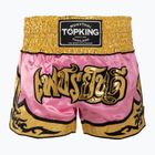 Top King Thai Boxing training shorts pink/gold