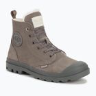 Palladium women's shoes Pampa HI ZIP WL cloudburst/charcoal gray