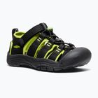 Children's sandals KEEN Newport H2 black/lime green