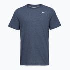 Men's T-shirt Nike Dri-Fit smokey obsidian heather/matte silver