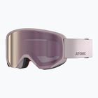Ski goggles Atomic Savor M Stereo gull gray/purple stereo