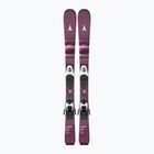 Kids’ downhill skis with bindings Atomic Maven Jr 100-120 + C5 GW red plum