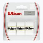 Wilson Pro Overgrip Sensation tennis racket wraps 3 pcs white.