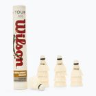 Wilson Tour BWF badminton shuttlecocks 12 pcs white.