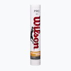 Wilson Pro badminton shuttlecocks 12 pcs white.
