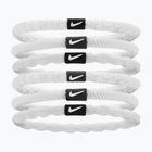 Nike Flex Hair Tie elastics 6 pcs white/black/white
