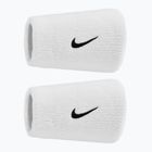 Wristbands Nike Swoosh Classic Doublewide Wristbands 2 pcs. white/black