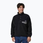 Men's fleece sweatshirt Patagonia Synch Snap-T P/O black w/forge grey