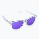 Oakley Frogskins sunglasses polished clear/prizm violet 0OO9013