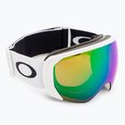 Oakley Flight Path matte white/prizm snow jade iridium ski goggles OO7110-10