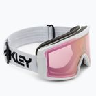 Oakley Line Miner factory pilot white/prizm snow hi pink iridium ski goggles OO7093-34