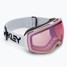 Oakley Flight Deck factory pilot white/prizm snow pink iridium ski goggles OO7064-93