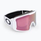 Oakley Line Miner matte white/prizm rose gold iridium ski goggles OO7093-70