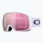 Oakley Flight Tracker L matte white/prizm rose gold iridium ski goggles