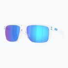 Oakley Holbrook XXL polished clear/prizm sapphire polarized sunglasses
