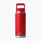Thermal bottle YETI Rambler Straw 769 ml rescue red