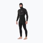 Men's swimming wetsuit Rip Curl E-Bomb Zf Hood 5/4 mm black