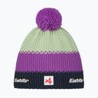 Children's winter hat Eisbar Stan Pompon SA purple