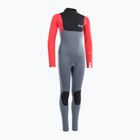 Children's swimming wetsuit ION Capture 5/4 Back Zip steel blue/red