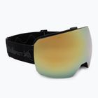 Red Bull SPECT Chute ski goggles black/brown with gold mirror/cloudy snow