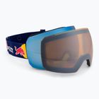 Red Bull SPECT Chute blue/purple with blue mirror/cloudy snow ski goggles