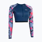 Women's swimming longsleeve Shorty UV navy blue