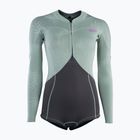 Women's wetsuit ION Amaze Hot Shorty 1.5 Front Zip light olive
