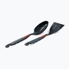 Hiking set Gsi Outdoors Pack Spoon/Spatula black/orange