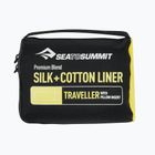 Sea to Summit Silk/Cotton Traveller with Pillow sleeping bag insert green ASLKCTNYHAGN