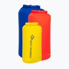 Waterproof bag set Sea to Summit Lightweight Dry Bag 3 pcs. 8, 13, 20 l surf the web/sulphur/spicy orange