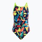 Children's one-piece swimsuit Funkita Diamond back blocked bars FS11G7130908
