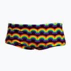 Men's swim boxers Funky Trunks Sidewinder Trunks rainbowie
