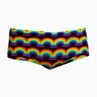 Children's swim boxers Funky Trunks Sidewinder Trunks rainbowie