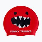 Swim cap Funky Trunks Silicone red monster