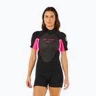Women's swimming wetsuit Rip Curl Omega 2/2 mm Back Zip Springsuit black/pink