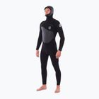 Men's wetsuit Rip Curl Flashbomb 5/4mm Hooded Chest Zip black