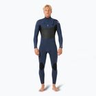 Men's Rip Curl Dawn Patrol 3/2 mm Chest Zip dark navy swimming foam