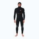 Men's wetsuit Rip Curl Flashbomb Fusion 5/4mm Hooded Zip Free black