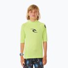 Rip Curl Brand Wave UPF Rash Vest children's swim shirt lime
