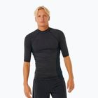 Men's Rip Curl Dawn Patrol UPF Performance swim shirt black marle