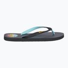 Men's Rip Curl Wetty Fade Bloom washed black flip flops