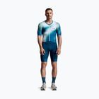 Men's triathlon suit 2XU Aero Hex Sleeved jelly mint/majol