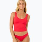 Rip Curl Premium Surf Tankini top hibiscus red