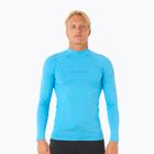 Men's Rip Curl Dawn Patrol UPF Performance blue paint swimming longsleeve