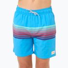 Rip Curl Surf Revival Volley blue paint children's swim shorts