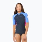 Children's Rip Curl Block Party Rash Vest swim shirt navy