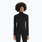 Women's thermal base layer icebreaker 200 Oasis Half Zip black