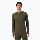 Men's thermal active sweatshirt Mons Royale Cascade Merino Base Layer dark olive