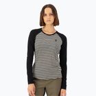 Women's thermal active sweatshirt Mons Royale Icon Raglan mr stripe/black