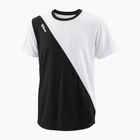 Wilson Team II Angle Crew children's tennis shirt black and white WRA796301